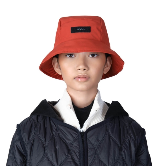 Brand New Nobis Unisex Reversible Bucket Hat in Red - Picture 4 of 8